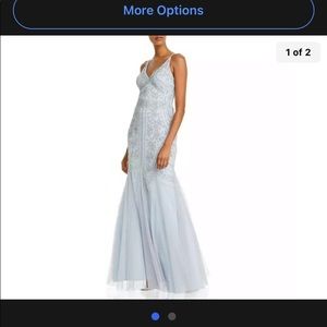 Aqua brand light blue elegant formal